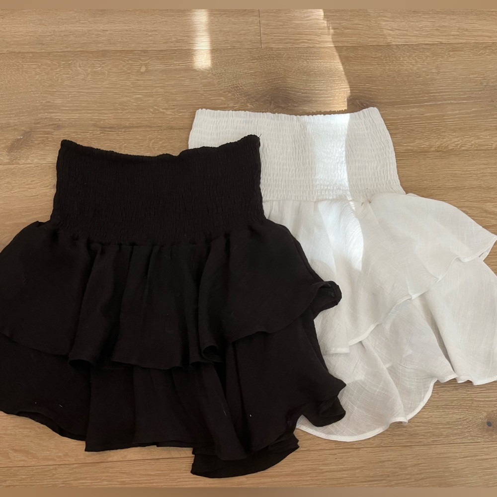 SHEIN skirts- black and white (come as pair)